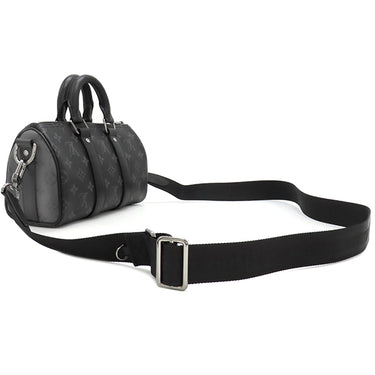 ルイヴィトン LOUIS VUITTON キーポル バンドリエール 25 M46271 モノグラムエクリプス モノグラムエクリプス リバースキャンバス 2WAYバッグ シルバー金具 黒 グレー