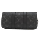 ルイヴィトン LOUIS VUITTON キーポル バンドリエール 25 M46271 モノグラムエクリプス モノグラムエクリプス リバースキャンバス 2WAYバッグ シルバー金具 黒 グレー