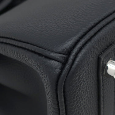 エルメス HERMES バーキン30 ブラック トゴ ハンドバッグ マットシルバー金具 黒