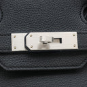 エルメス HERMES バーキン30 ブラック トゴ ハンドバッグ マットシルバー金具 黒