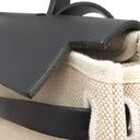 エルメス HERMES エールバッグPM 31 ナチュラル×ブラック トワルアッシュ トワルオフィシエ ヴァッシュハンター 2WAYバッグ マットシルバー金具 黒