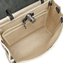 エルメス HERMES エールバッグPM 31 ナチュラル×ブラック トワルアッシュ トワルオフィシエ ヴァッシュハンター 2WAYバッグ マットシルバー金具 黒