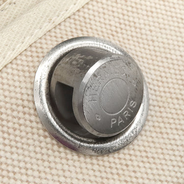 エルメス HERMES エールバッグPM 31 ナチュラル×ブラック トワルアッシュ トワルオフィシエ ヴァッシュハンター 2WAYバッグ マットシルバー金具 黒