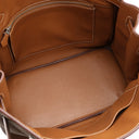 エルメス HERMES バーキン35 ゴールド トゴ ハンドバッグ シルバー金具 茶 ※カデナ2015年製造