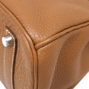 エルメス HERMES バーキン35 ゴールド トゴ ハンドバッグ シルバー金具 茶 ※カデナ2015年製造