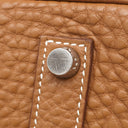 エルメス HERMES バーキン35 ゴールド トゴ ハンドバッグ シルバー金具 茶 ※カデナ2015年製造