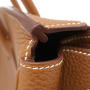 エルメス HERMES バーキン35 ゴールド トゴ ハンドバッグ シルバー金具 茶 ※カデナ2015年製造