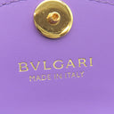 ブルガリ BVLGARI セルペンティ フォーエバー バッグチャーム パープル レザー バッグチャーム ゴールド金具 紫