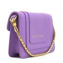 ブルガリ BVLGARI セルペンティ フォーエバー バッグチャーム パープル レザー バッグチャーム ゴールド金具 紫