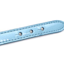 ブルガリ BVLGARI セルペンティ フォーエバー レザー ブレス ライトブルー レザー メタル ブレスレット シルバー金具 水色 スネーク 蛇