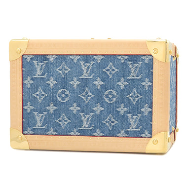 ルイヴィトン LOUIS VUITTON コフレ トレゾール 24 M24572 モノグラムデニム モノグラムデニム 小物 ゴールド金具 青 ジュエリーケース
