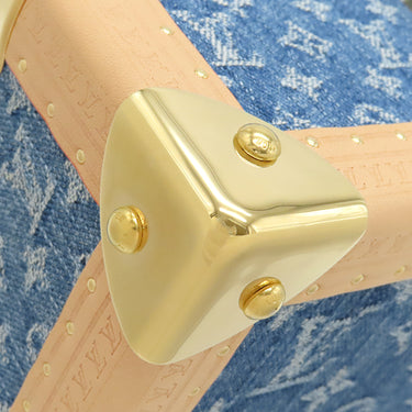 ルイヴィトン LOUIS VUITTON コフレ トレゾール 24 M24572 モノグラムデニム モノグラムデニム 小物 ゴールド金具 青 ジュエリーケース