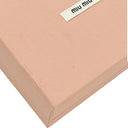 ミュウミュウ MIU MIU MADRAS LOVE マドラス ラブ 5MH021 ゴールド×レッド レザー 三つ折り財布 ゴールド金具 金 赤 コンパクト