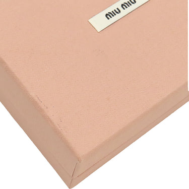 ミュウミュウ MIU MIU MADRAS LOVE マドラス ラブ 5MH021 ゴールド×レッド レザー 三つ折り財布 ゴールド金具 金 赤 コンパクト