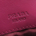 プラダ PRADA テスート キルティング ウォレット 1MH132 IBISCO ナイロン 長財布 ゴールド金具 赤 二つ折り ロゴ パスケース欠品