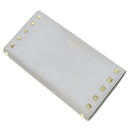 ヴァレンティノ VALENTINO ロックスタッズ グレー レザー 長財布 ゴールド金具