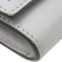 ヴァレンティノ VALENTINO ロックスタッズ グレー レザー 長財布 ゴールド金具