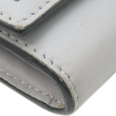 ヴァレンティノ VALENTINO ロックスタッズ グレー レザー 長財布 ゴールド金具