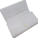 ヴァレンティノ VALENTINO ロックスタッズ グレー レザー 長財布 ゴールド金具