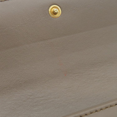 フェンディ FENDI FENDI ROMA ロゴ 8MO251 TARTUFO レザー 長財布 ゴールド金具 グレージュ