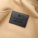 グッチ GUCCI GGマーモント ミニ カメラバッグ 448065 ブラック レザー ショルダーバッグ シルバー金具 黒 チェーンショルダー