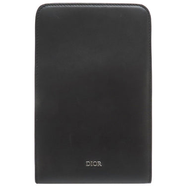 クリスチャン・ディオール Christian Dior ウルトラ メッセンジャー 2LECA342NDE ブラック レザー ショルダーバッグ シルバー金具 黒