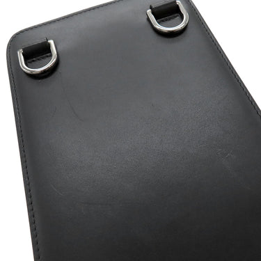 クリスチャン・ディオール Christian Dior ウルトラ メッセンジャー 2LECA342NDE ブラック レザー ショルダーバッグ シルバー金具 黒