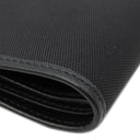 グッチ GUCCI インターロッキング G 181683 ブラック レザー ナイロンキャンバス 二つ折り財布 黒