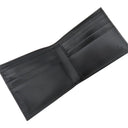 グッチ GUCCI インターロッキング G 181683 ブラック レザー ナイロンキャンバス 二つ折り財布 黒