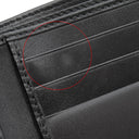 グッチ GUCCI インターロッキング G 181683 ブラック レザー ナイロンキャンバス 二つ折り財布 黒