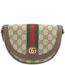 グッチ GUCCI オフィディア スモール 757309 ベージュ×エボニー GGスプリームキャンバス レザー ショルダーバッグ ゴールド金具 茶 緑 赤 シェリーライン