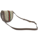 グッチ GUCCI オフィディア スモール 757309 ベージュ×エボニー GGスプリームキャンバス レザー ショルダーバッグ ゴールド金具 茶 緑 赤 シェリーライン