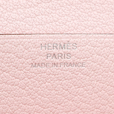 エルメス HERMES ベアンスフレ ローズダーリン シェーブル 長財布 シルバー金具 新品 未使用 二つ折り財布