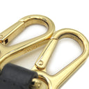 ロエベ LOEWE アナグラム ストラップ ネイビー×ブラック カーフ ジャガード ショルダーストラップ ゴールド金具 紺 黒 ベージュ