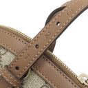 グッチ GUCCI グッチニース 309617 ベージュ×ブラウン GGスプリームキャンバス レザー 2WAYバッグ ゴールド金具 茶 ショルダー ハンドバッグ