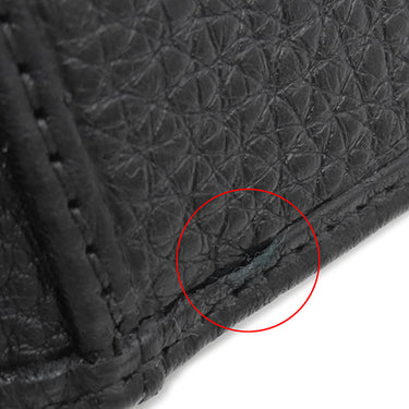 グッチ GUCCI カードケース付き ウォレット 333042 ブラック レザー 二つ折り財布 黒 アウトレット品