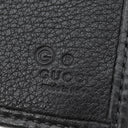 グッチ GUCCI カードケース付き ウォレット 333042 ブラック レザー 二つ折り財布 黒 アウトレット品