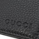 グッチ GUCCI カードケース付き ウォレット 333042 ブラック レザー 二つ折り財布 黒 アウトレット品