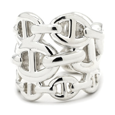 エルメス HERMES シェーヌダンクル アンシェネ GM シルバー シルバー925 #46(JP6) リング 指輪 アクセサリー AG925 6号