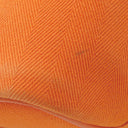 エルメス HERMES ヴァルパライソ PM オレンジ トワルシェブロン レザー ハンドバッグ シルバー金具