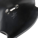 ヴァレンティノ VALENTINO VLTN ロゴ ネックポーチ UY2P0Q83LVN ブラック レザー ショルダーバッグ シルバー金具 ミニバッグ 黒