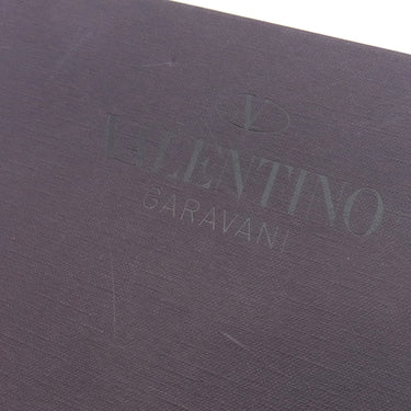 ヴァレンティノ VALENTINO VLTN ロゴ ネックポーチ UY2P0Q83LVN ブラック レザー ショルダーバッグ シルバー金具 ミニバッグ 黒