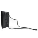 ヴァレンティノ VALENTINO VLTN ロゴ ネックポーチ UY2P0Q83LVN ブラック レザー ショルダーバッグ シルバー金具 ミニバッグ 黒