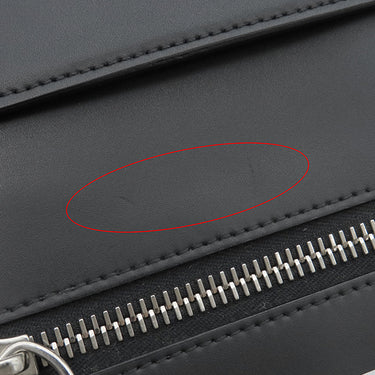 ヴァレンティノ VALENTINO VLTN ロゴ ネックポーチ UY2P0Q83LVN ブラック レザー ショルダーバッグ シルバー金具 ミニバッグ 黒