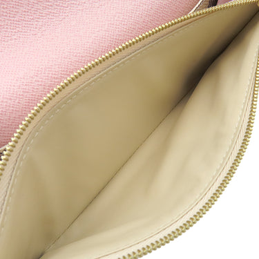 ルイヴィトン LOUIS VUITTON ポルトフォイユ エミリー N41625 ローズバレリーヌ ダミエアズールキャンバス 長財布 ゴールド金具 白 ピンク 二つ折り