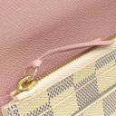 ルイヴィトン LOUIS VUITTON ポルトフォイユ エミリー N41625 ローズバレリーヌ ダミエアズールキャンバス 長財布 ゴールド金具 白 ピンク 二つ折り