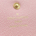 ルイヴィトン LOUIS VUITTON ポルトフォイユ エミリー N41625 ローズバレリーヌ ダミエアズールキャンバス 長財布 ゴールド金具 白 ピンク 二つ折り