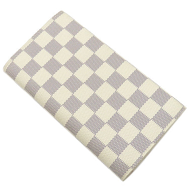 ルイヴィトン LOUIS VUITTON ポルトフォイユ エミリー N41625 ローズバレリーヌ ダミエアズールキャンバス 長財布 ゴールド金具 白 ピンク 二つ折り