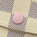 ルイヴィトン LOUIS VUITTON ポルトフォイユ エミリー N41625 ローズバレリーヌ ダミエアズールキャンバス 長財布 ゴールド金具 白 ピンク 二つ折り