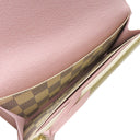 ルイヴィトン LOUIS VUITTON ポルトフォイユ エミリー N41625 ローズバレリーヌ ダミエアズールキャンバス 長財布 ゴールド金具 白 ピンク 二つ折り